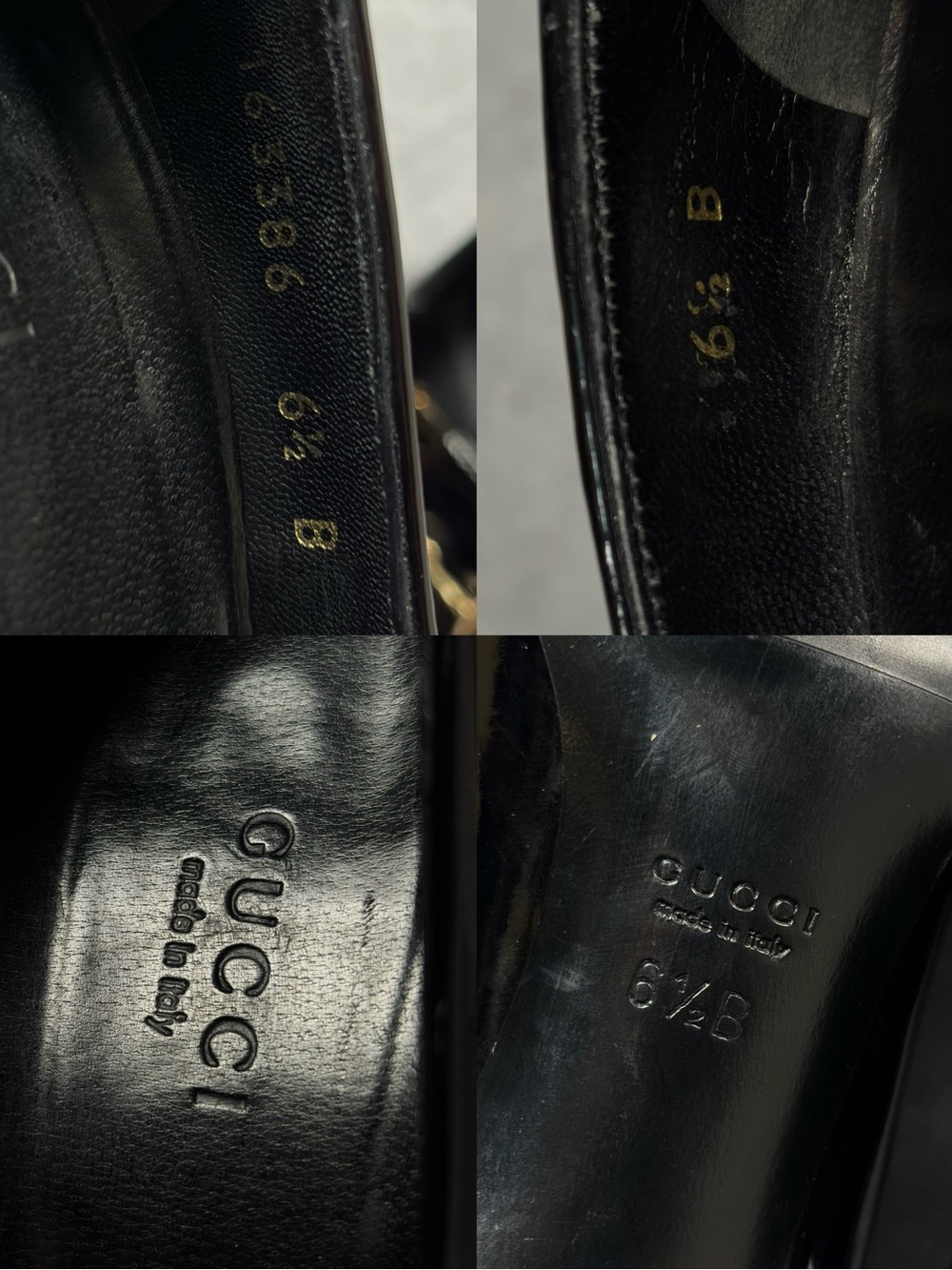 RARE GUCCI Horsebit Black Patent Leather Luxury Y2K Heel Loafer Pumps RRP1800$+ - Picture 9 of 12